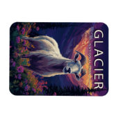 氷河の国立公園 マグネット (横)