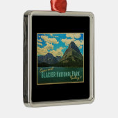 氷河の国立公園 メタルオーナメント (右)