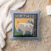 氷河の国立公園 |ヤギ クッション (ブランケット)