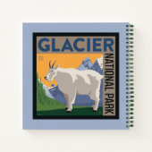 氷河の国立公園 |ヤギ ノートブック (裏面)