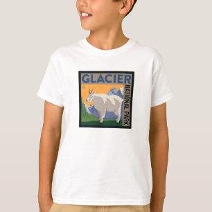 氷河の国立公園 ヤギ Tシャツ