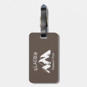 氷河の国立公園 ラゲッジタグ (裏面縦)