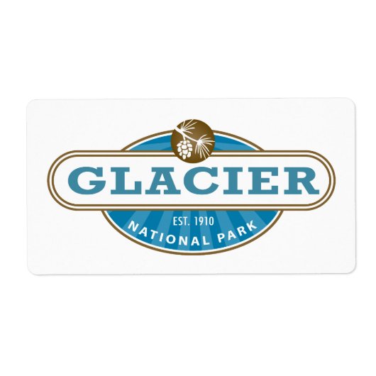 氷河の国立公園 ラベル (正面)