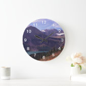 氷河の国立公園 ラージ壁時計 (ホーム)