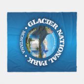 氷河の国立公園(rd)2 フリースブランケット (正面(横))