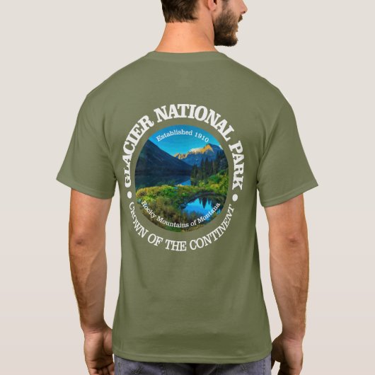 氷河の国立公園 Tシャツ (裏面)