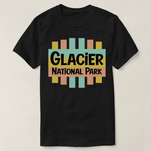 氷河の国立公園 Tシャツ (デザイン正面)
