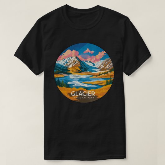 氷河の国立公園 Tシャツ (デザイン正面)