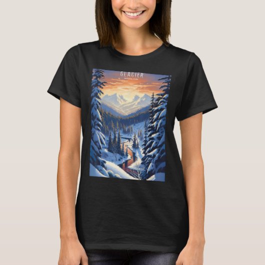 氷河の国立公園 Tシャツ (正面)