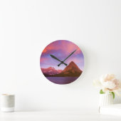 氷河の日の出 ラウンド壁時計 (ホーム)