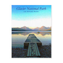 氷河の日没の国立公園