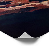 氷河の水色 ポスター (角)