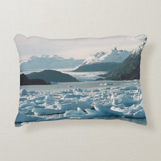 氷河の氷山 アクセントクッション (正面)