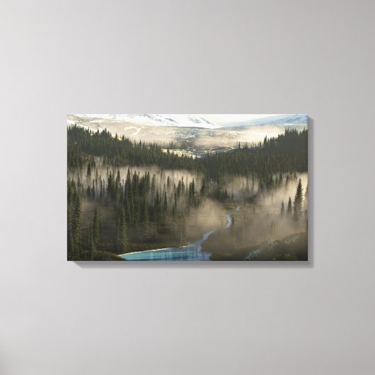 氷河の谷 キャンバスプリント (正面)