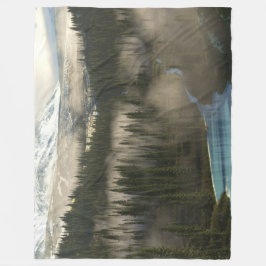 氷河の谷 フリースブランケット