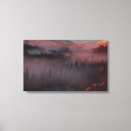 氷河の谷（日の出） キャンバスプリント