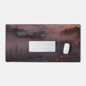 氷河の谷（日の出） デスクマット (キーボード&マウス)