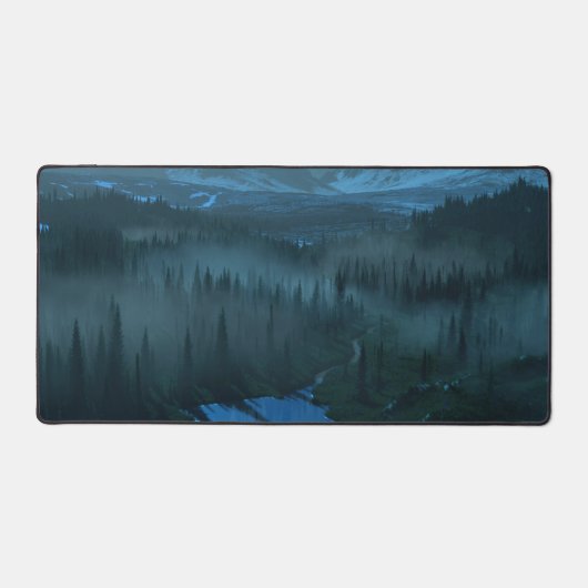 氷河の谷（日の出） デスクマット (正面)