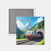 氷河スイス表現マターホルン マグネット (正面/裏面)