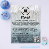 氷河ドローンシルエットドローンレンタル会社 チラシ (シングル)