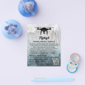 氷河ドローンシルエットドローンレンタル会社 チラシ (シングル)