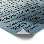 氷河ドローンシルエットドローンレンタル会社 ポスター (角)