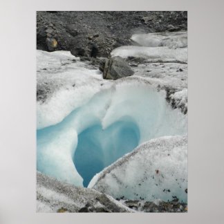 氷河ハートポスター ポスター