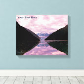 氷河フィヨルド キャンバスプリント (インサイチュ (ウッドフロア))