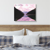 氷河フィヨルド キャンバスプリント (インサイチュ (寝室))