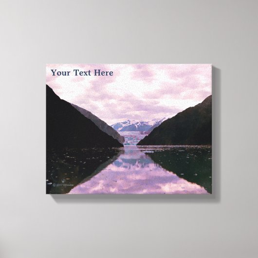 氷河フィヨルド キャンバスプリント (正面)