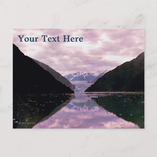 氷河フィヨルド ポストカード (正面)