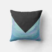 氷河ブルーモノグラム クッション (裏面)