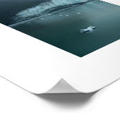 氷河ベイアラスカのカラー写真 ポスター (角)