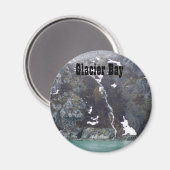 氷河ベイウォーターフォール磁石 マグネット (正面/裏面)