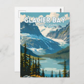氷河ベイ国立公園旅行ポスター ポストカード (正面/裏面)