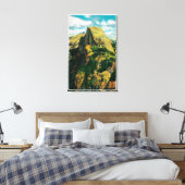 氷河ポイントからのハーフドームと雲の残り キャンバスプリント (インサイチュ (寝室))