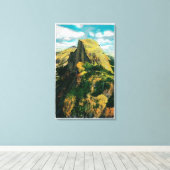 氷河ポイントからのハーフドームと雲の残り キャンバスプリント (インサイチュ (ウッドフロア))