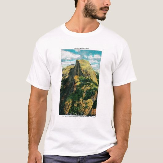 氷河ポイントからの半分のドームおよび雲の残り Tシャツ (正面)