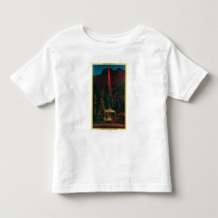 氷河ポイントからの火の秋 トドラーTシャツ