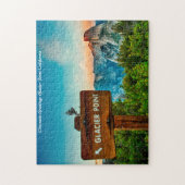 氷河ポイントのカリフォルニア。クリスマスの挨拶 ジグソーパズル (縦)