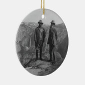 氷河ポイントのセオドア・ルーズベルトおよびジョンMuir セラミックオーナメント (右)