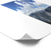 氷河ポイントホライゾンパノラマカラー写真 ポスター (角)