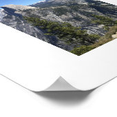 氷河ポイントヨセミテブルーカラー写真 ポスター (角)