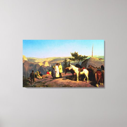 氷河ポイント1874からのヨセミテバレー キャンバスプリント (正面)