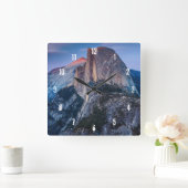 氷河ポイント スクエア壁時計 (ホーム)