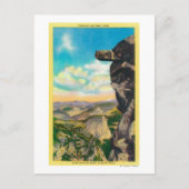 氷河ポイントYosemite、カリフォルニア州オーバーハング岩 ポストカード (正面)