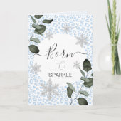 氷河レオパードの冬 招待状 (正面)