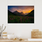 氷河ワイルドフラワー ポスター (キッチン)