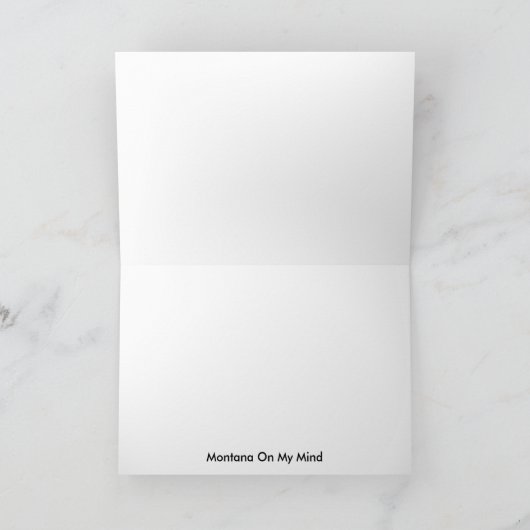 氷河公園モンタナ カード (内部)