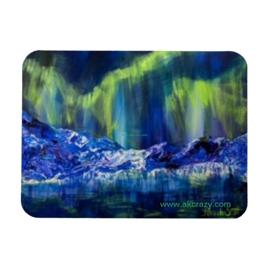 氷河反射 マグネット (横)